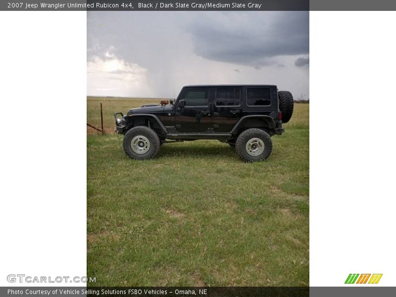 Black / Dark Slate Gray/Medium Slate Gray 2007 Jeep Wrangler Unlimited Rubicon 4x4