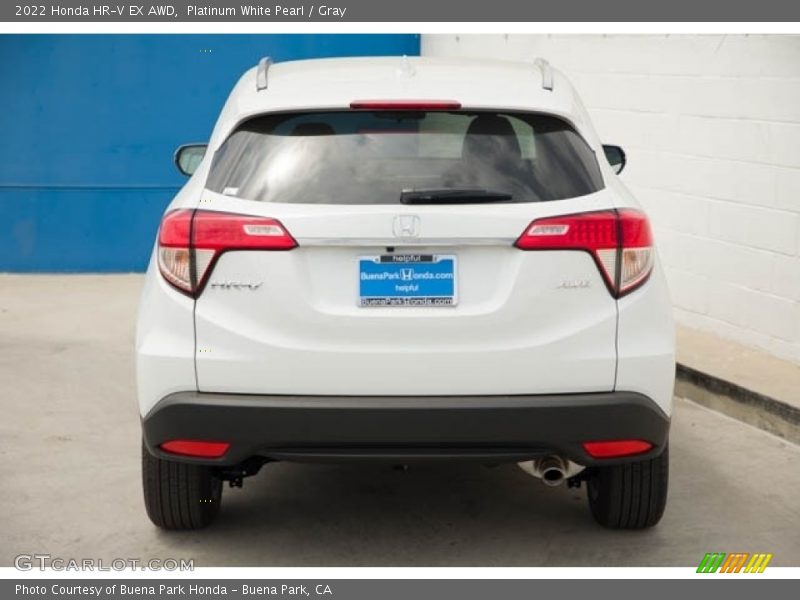 Platinum White Pearl / Gray 2022 Honda HR-V EX AWD