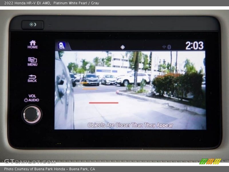Platinum White Pearl / Gray 2022 Honda HR-V EX AWD