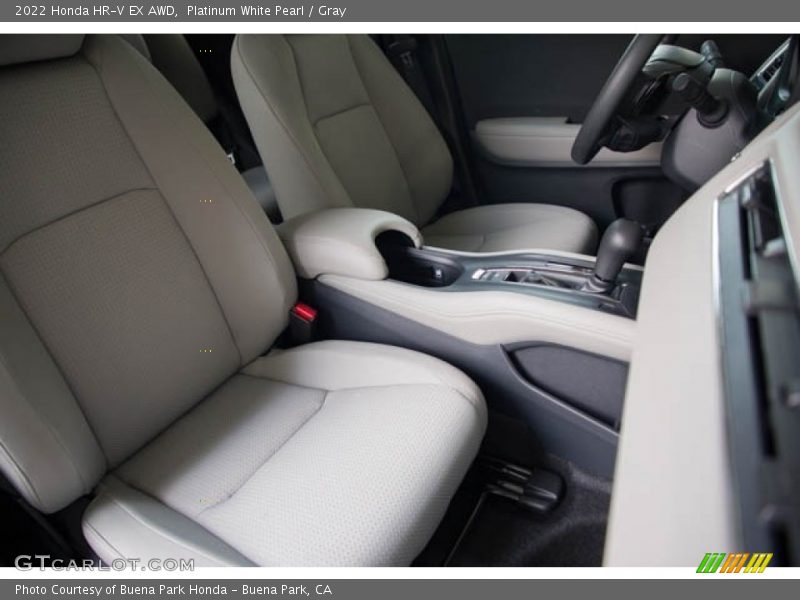 Platinum White Pearl / Gray 2022 Honda HR-V EX AWD
