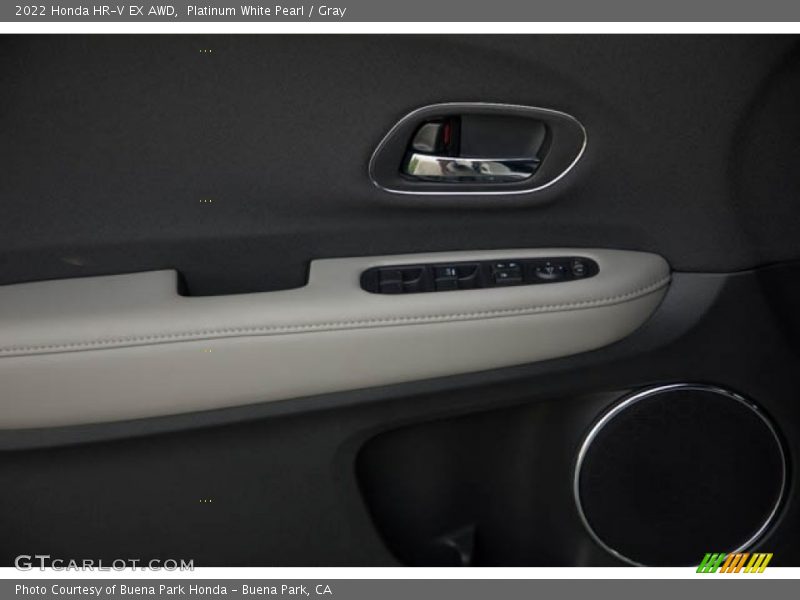 Platinum White Pearl / Gray 2022 Honda HR-V EX AWD