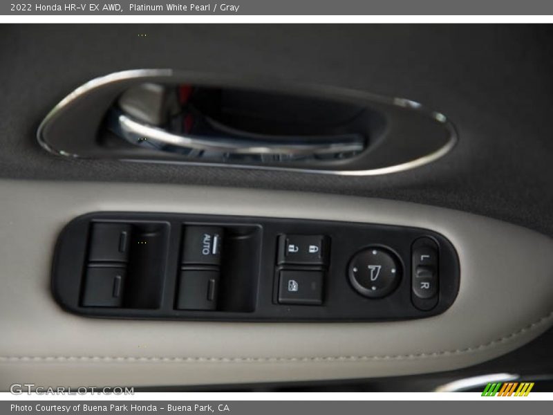 Platinum White Pearl / Gray 2022 Honda HR-V EX AWD