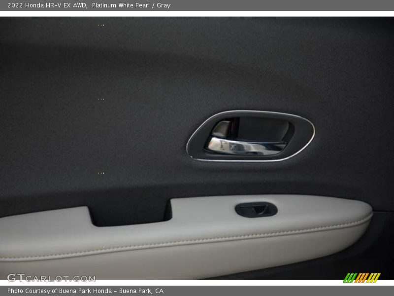 Platinum White Pearl / Gray 2022 Honda HR-V EX AWD