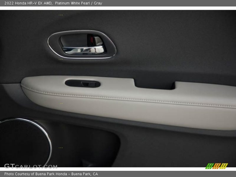 Platinum White Pearl / Gray 2022 Honda HR-V EX AWD