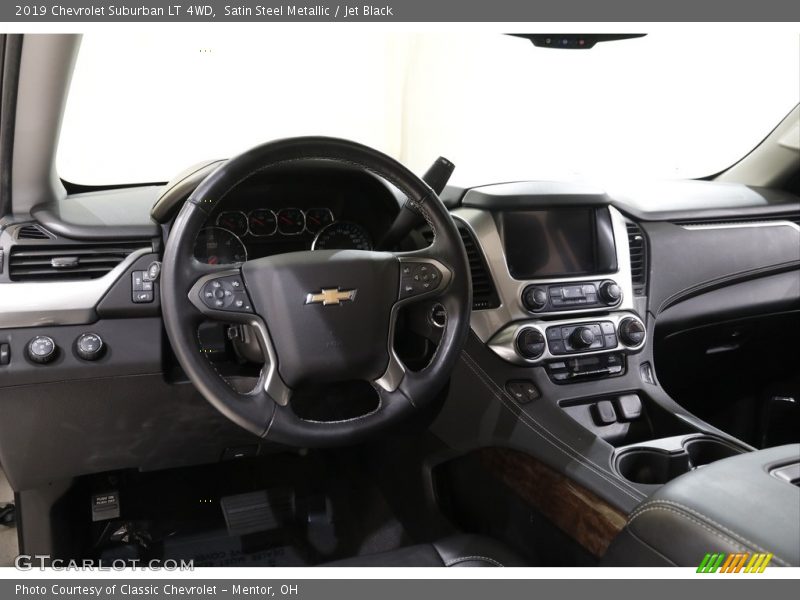 Satin Steel Metallic / Jet Black 2019 Chevrolet Suburban LT 4WD