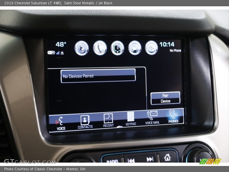 Satin Steel Metallic / Jet Black 2019 Chevrolet Suburban LT 4WD