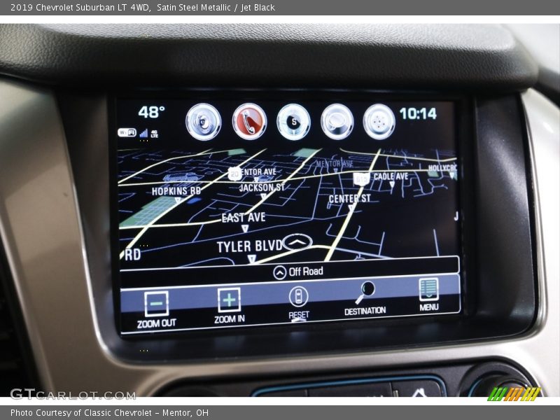 Satin Steel Metallic / Jet Black 2019 Chevrolet Suburban LT 4WD