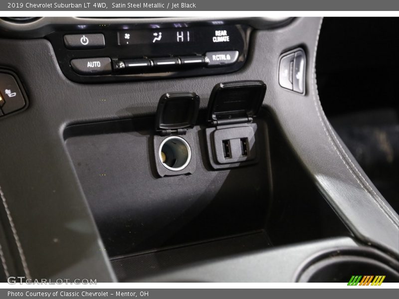 Satin Steel Metallic / Jet Black 2019 Chevrolet Suburban LT 4WD