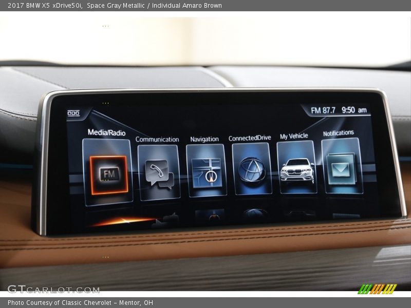 Space Gray Metallic / Individual Amaro Brown 2017 BMW X5 xDrive50i
