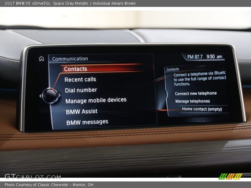 Space Gray Metallic / Individual Amaro Brown 2017 BMW X5 xDrive50i