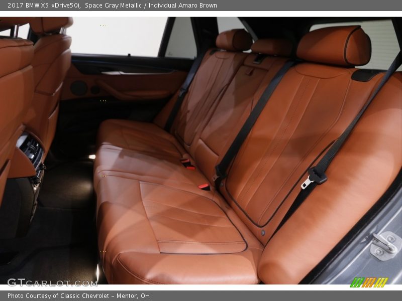 Space Gray Metallic / Individual Amaro Brown 2017 BMW X5 xDrive50i