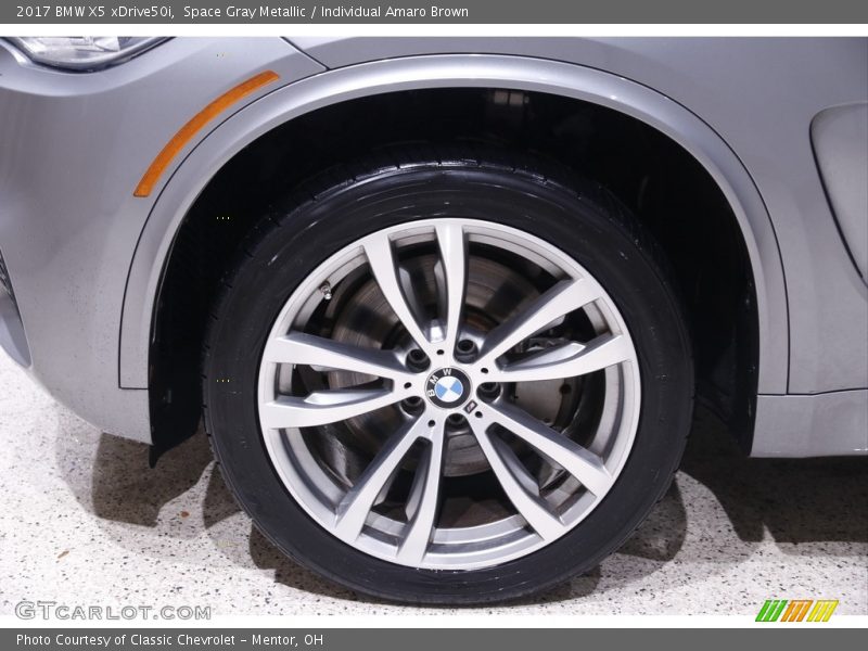 Space Gray Metallic / Individual Amaro Brown 2017 BMW X5 xDrive50i