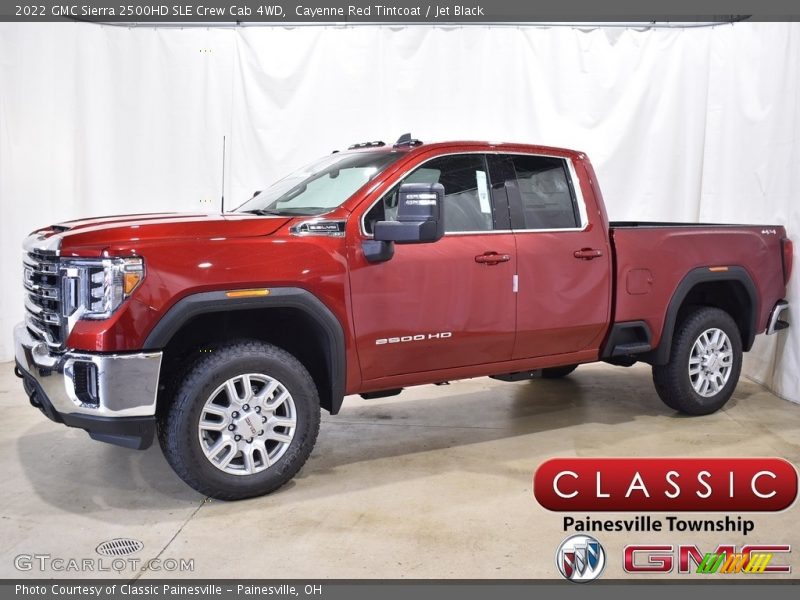 Cayenne Red Tintcoat / Jet Black 2022 GMC Sierra 2500HD SLE Crew Cab 4WD