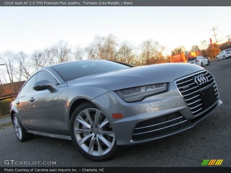 Tornado Grey Metallic / Black 2016 Audi A7 3.0 TFSI Premium Plus quattro