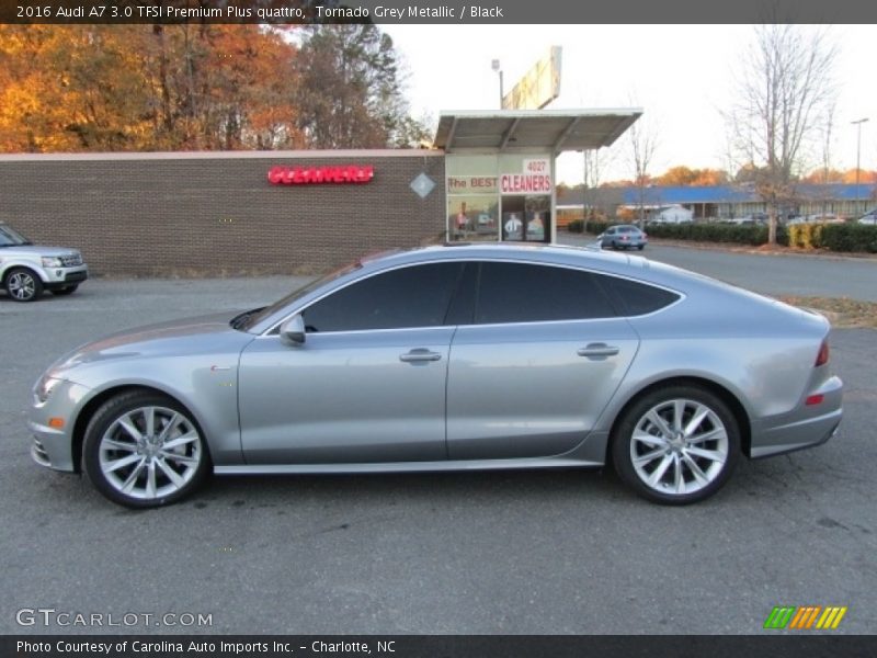 Tornado Grey Metallic / Black 2016 Audi A7 3.0 TFSI Premium Plus quattro