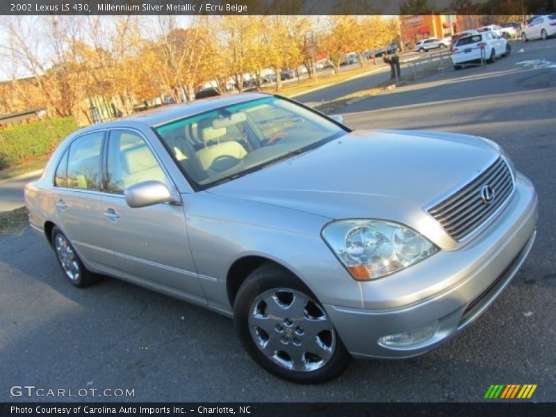 Millennium Silver Metallic / Ecru Beige 2002 Lexus LS 430