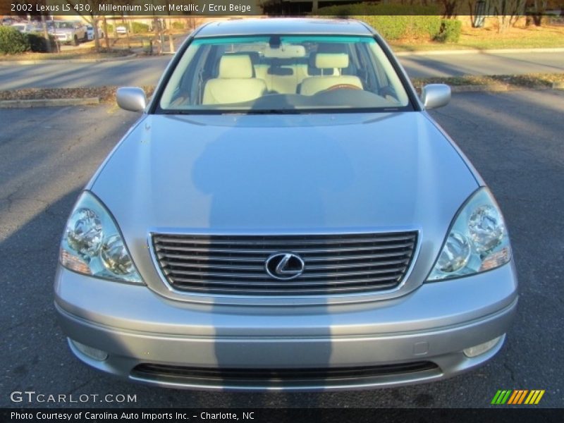 Millennium Silver Metallic / Ecru Beige 2002 Lexus LS 430
