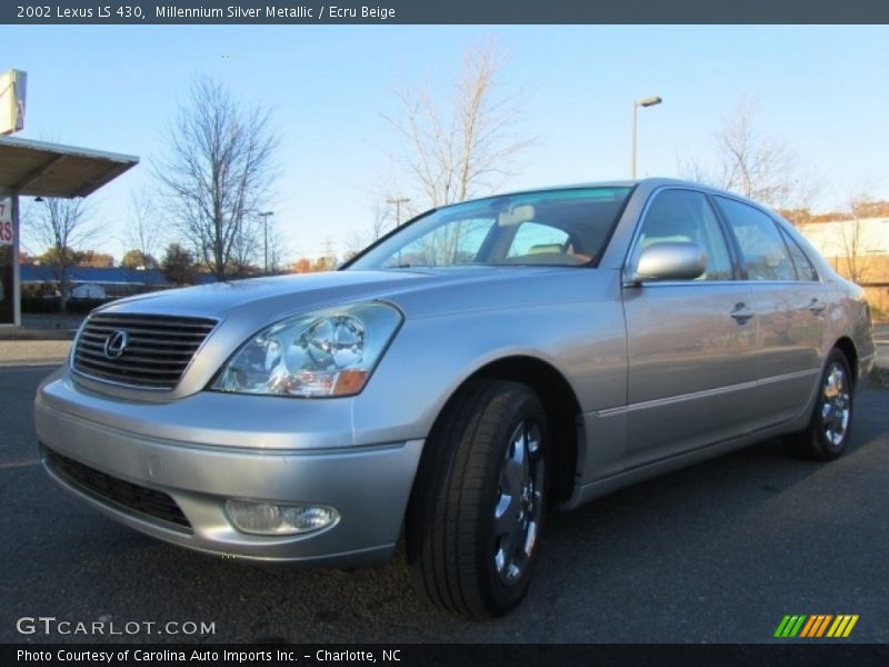Millennium Silver Metallic / Ecru Beige 2002 Lexus LS 430