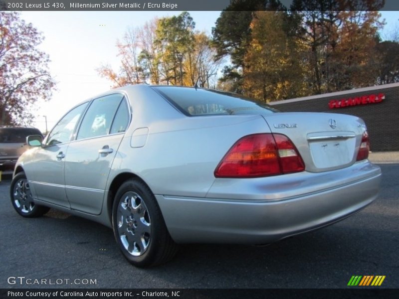 Millennium Silver Metallic / Ecru Beige 2002 Lexus LS 430