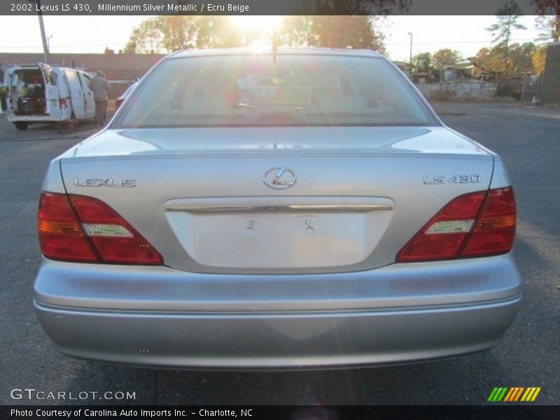 Millennium Silver Metallic / Ecru Beige 2002 Lexus LS 430