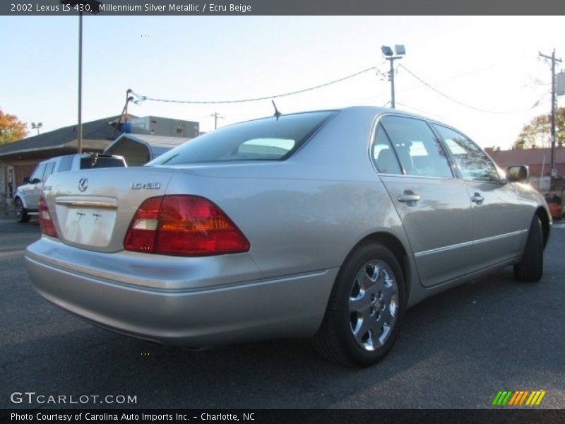 Millennium Silver Metallic / Ecru Beige 2002 Lexus LS 430