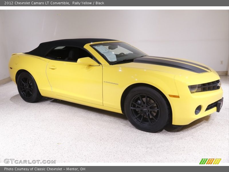 Rally Yellow / Black 2012 Chevrolet Camaro LT Convertible