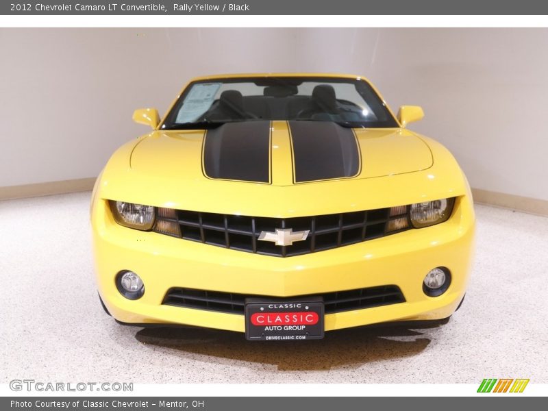 Rally Yellow / Black 2012 Chevrolet Camaro LT Convertible