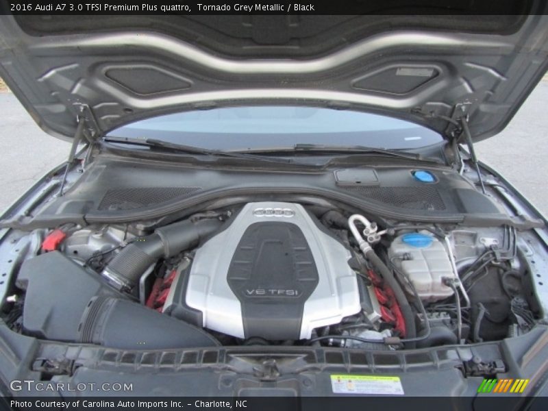 Tornado Grey Metallic / Black 2016 Audi A7 3.0 TFSI Premium Plus quattro