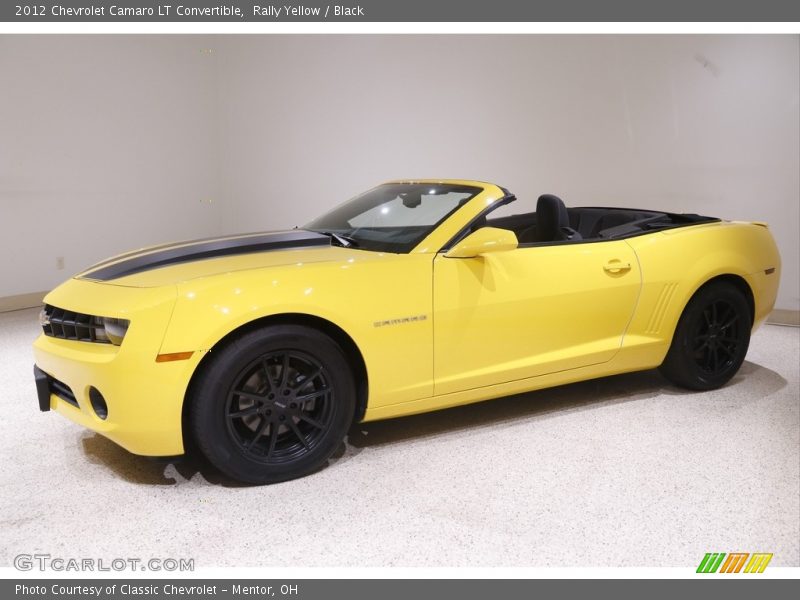 Rally Yellow / Black 2012 Chevrolet Camaro LT Convertible