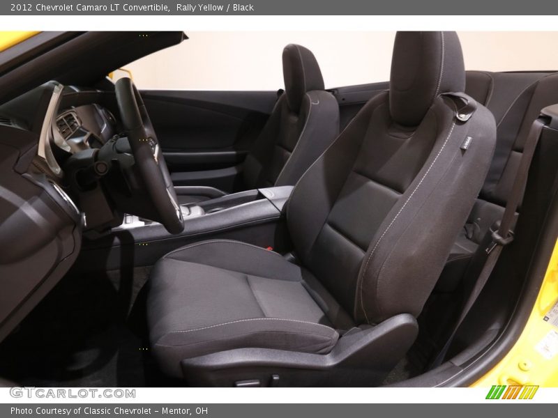Rally Yellow / Black 2012 Chevrolet Camaro LT Convertible
