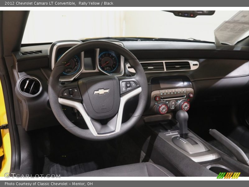 Rally Yellow / Black 2012 Chevrolet Camaro LT Convertible