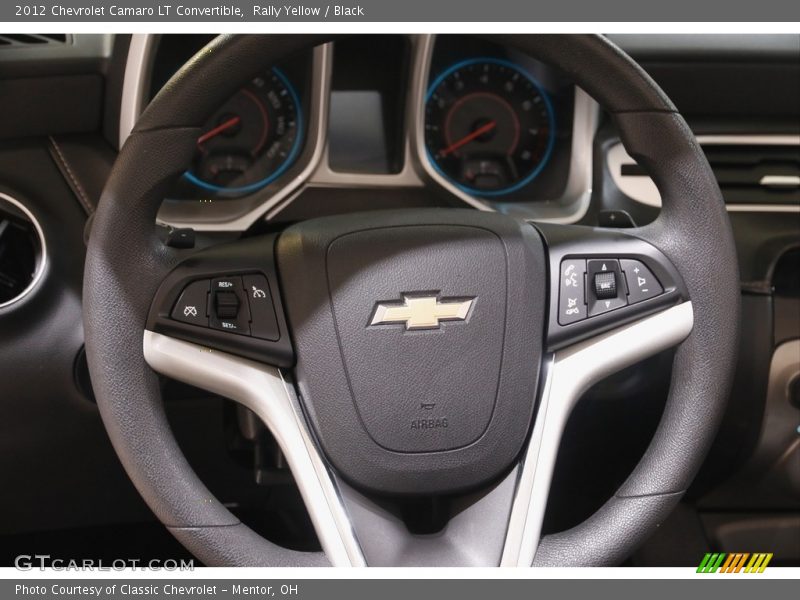 Rally Yellow / Black 2012 Chevrolet Camaro LT Convertible