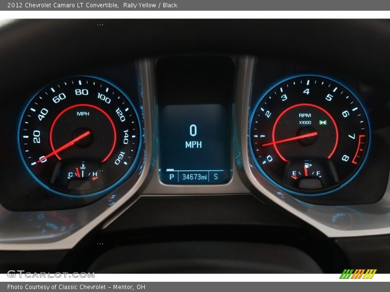 Rally Yellow / Black 2012 Chevrolet Camaro LT Convertible