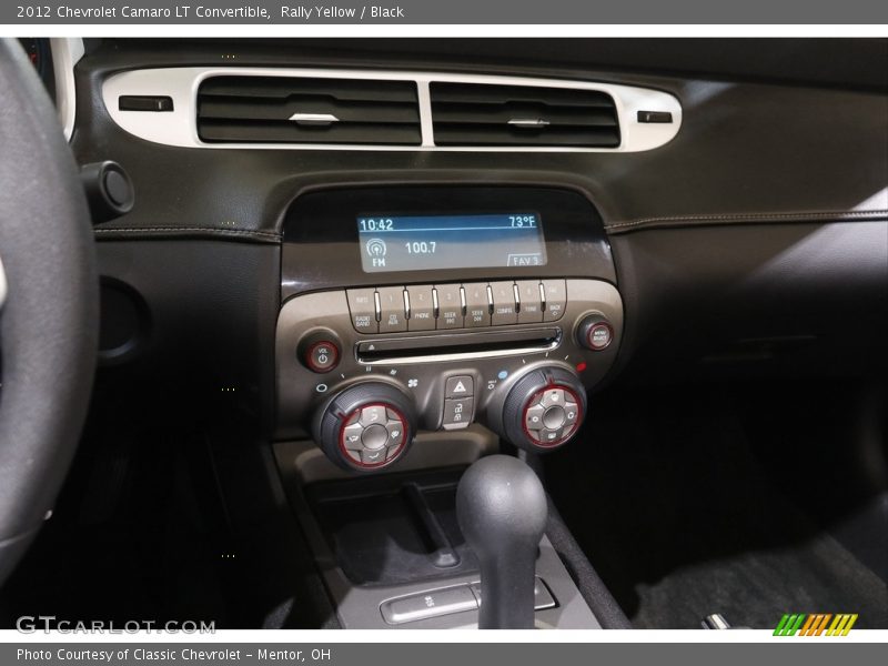 Rally Yellow / Black 2012 Chevrolet Camaro LT Convertible