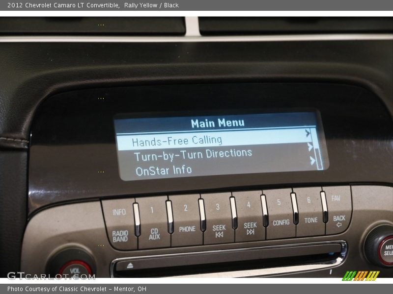 Rally Yellow / Black 2012 Chevrolet Camaro LT Convertible
