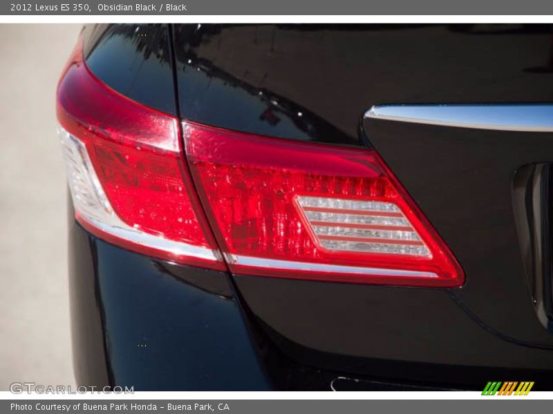 Obsidian Black / Black 2012 Lexus ES 350