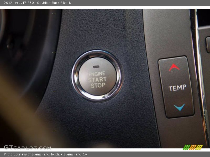 Obsidian Black / Black 2012 Lexus ES 350