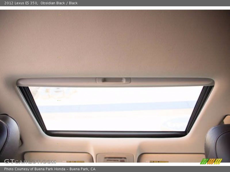 Obsidian Black / Black 2012 Lexus ES 350