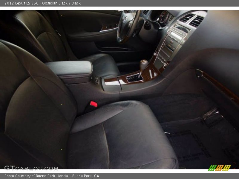 Obsidian Black / Black 2012 Lexus ES 350