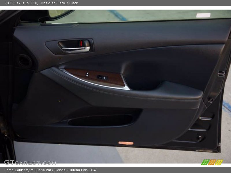 Obsidian Black / Black 2012 Lexus ES 350