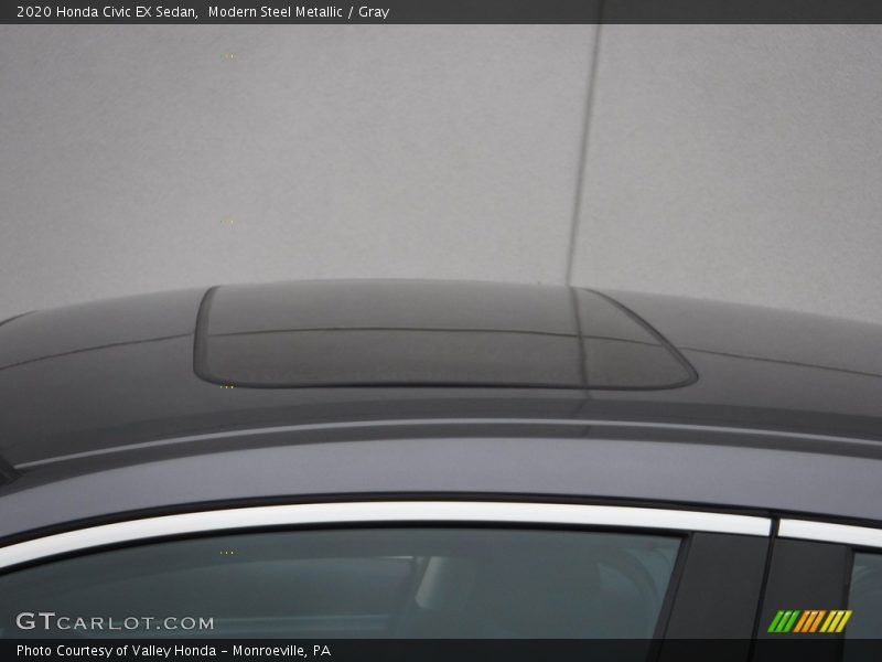 Modern Steel Metallic / Gray 2020 Honda Civic EX Sedan