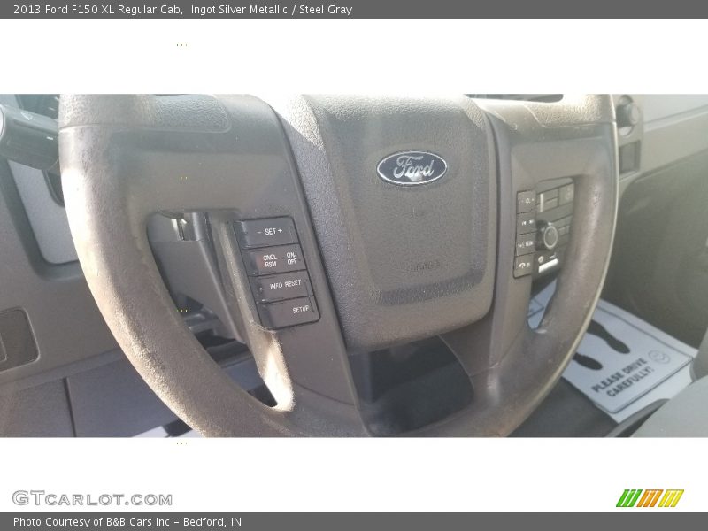 Ingot Silver Metallic / Steel Gray 2013 Ford F150 XL Regular Cab