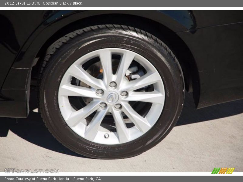 Obsidian Black / Black 2012 Lexus ES 350