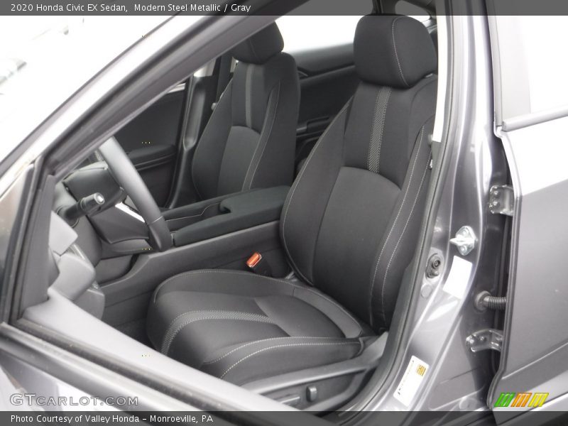 Modern Steel Metallic / Gray 2020 Honda Civic EX Sedan