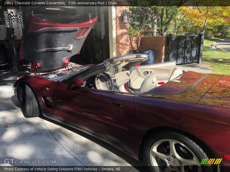 50th Anniversary Red / Shale 2003 Chevrolet Corvette Convertible