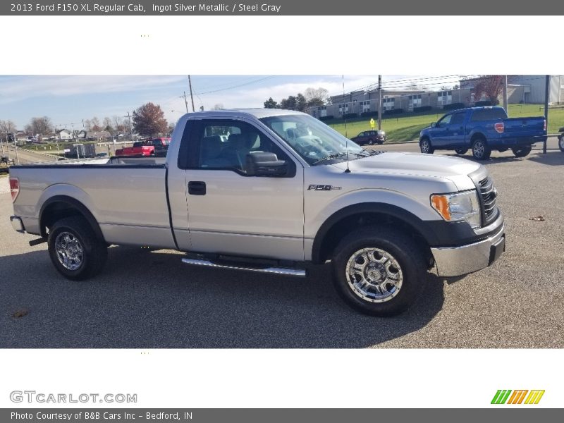 Ingot Silver Metallic / Steel Gray 2013 Ford F150 XL Regular Cab