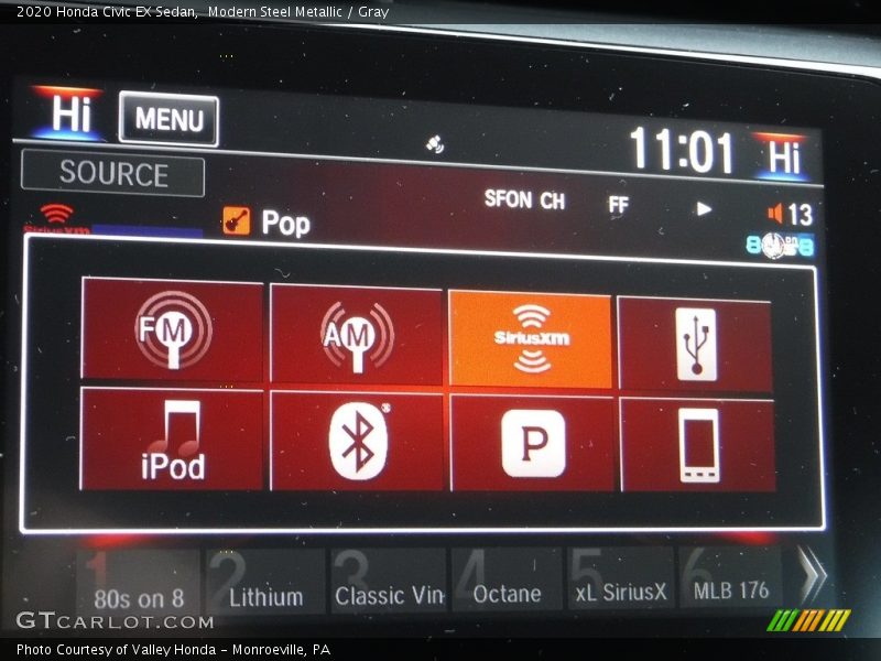 Modern Steel Metallic / Gray 2020 Honda Civic EX Sedan
