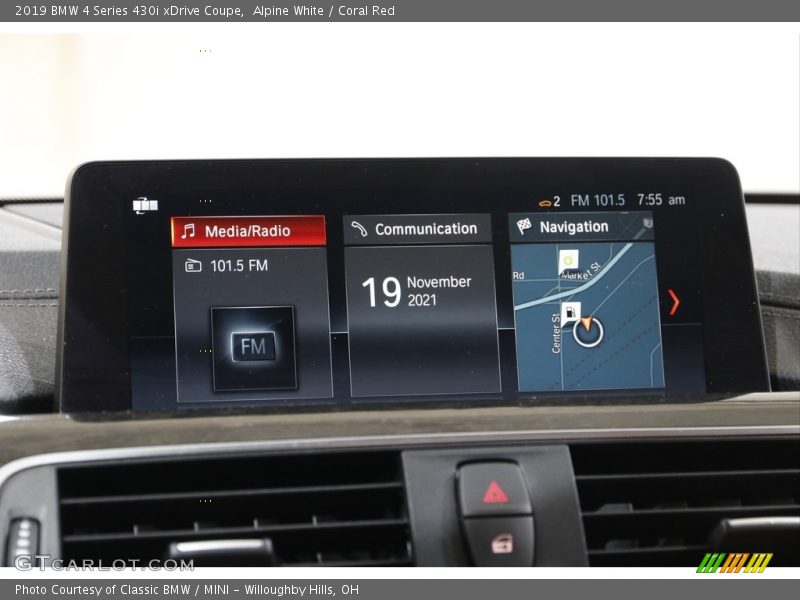 Alpine White / Coral Red 2019 BMW 4 Series 430i xDrive Coupe