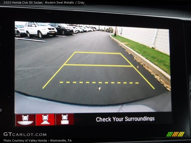 Modern Steel Metallic / Gray 2020 Honda Civic EX Sedan