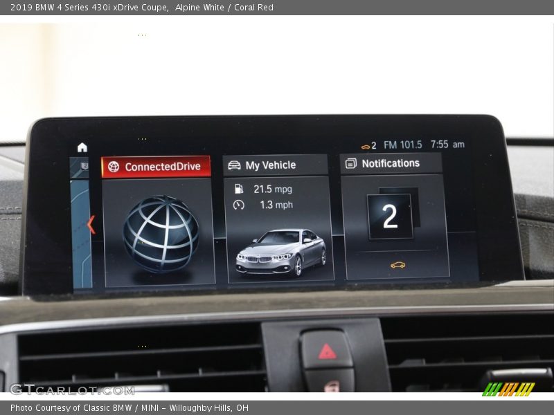 Alpine White / Coral Red 2019 BMW 4 Series 430i xDrive Coupe